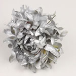 Metallic Flamenco Flowers. Mum Mexico. Silver. 11cm. 3.554€ #504190166PLT